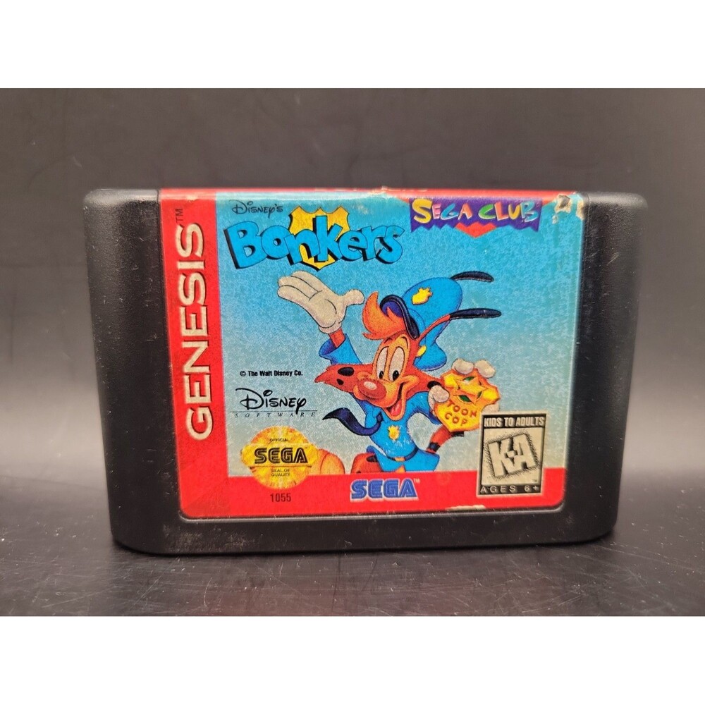 Bonkers (Sega Genesis, 1994) *TESTED* Authentic